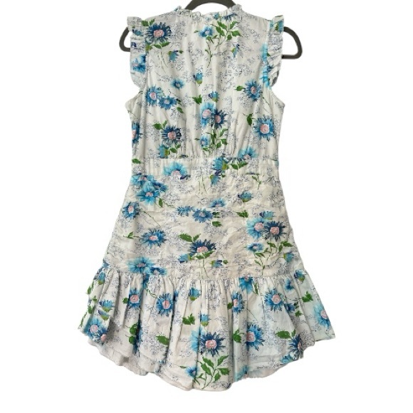 LoveShackFancy Odile Blueberry Cloud Mini Dress Size 2 - Picture 6 of 7